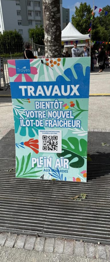 Affiche Travaux bientôt votre nouvel îlot de chaleur