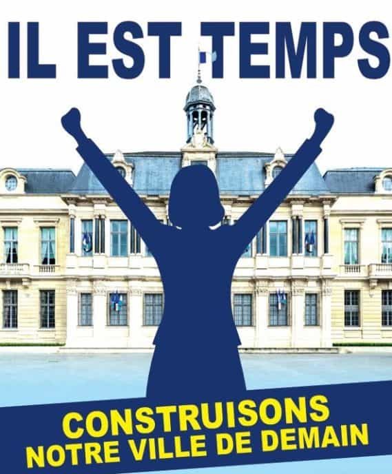 Affiche Il est temps. Construisons notre ville de demain