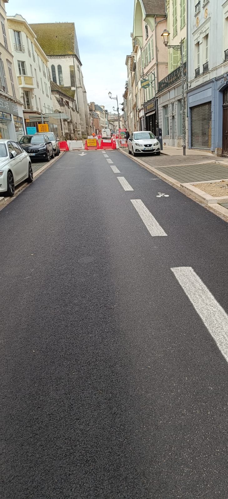 Rue de Troyes en travaux